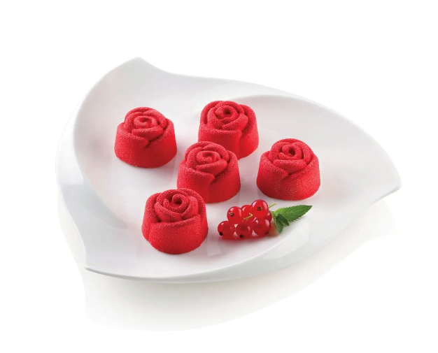 Sf074 - Silicone Mould N. 15 Small Rose ?44 H 27 Mm