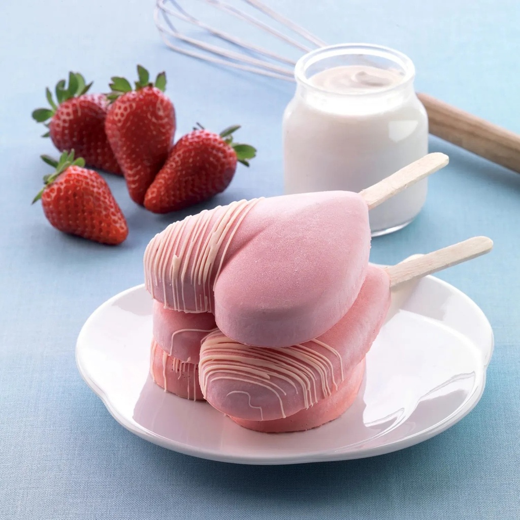 Gel03 Heart-Ic- Set 2 Silicone Mould 91X85 H 23 Mm