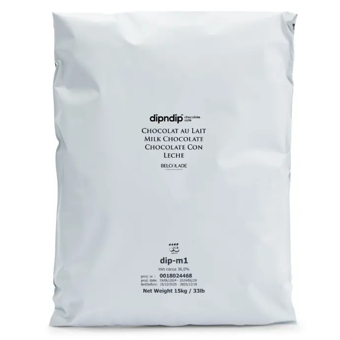 "DIP-M1 DROPS 15KG BL BAG AP ARA Belcolade Milk Chocolate DIP-M1 DROPS 15kg"