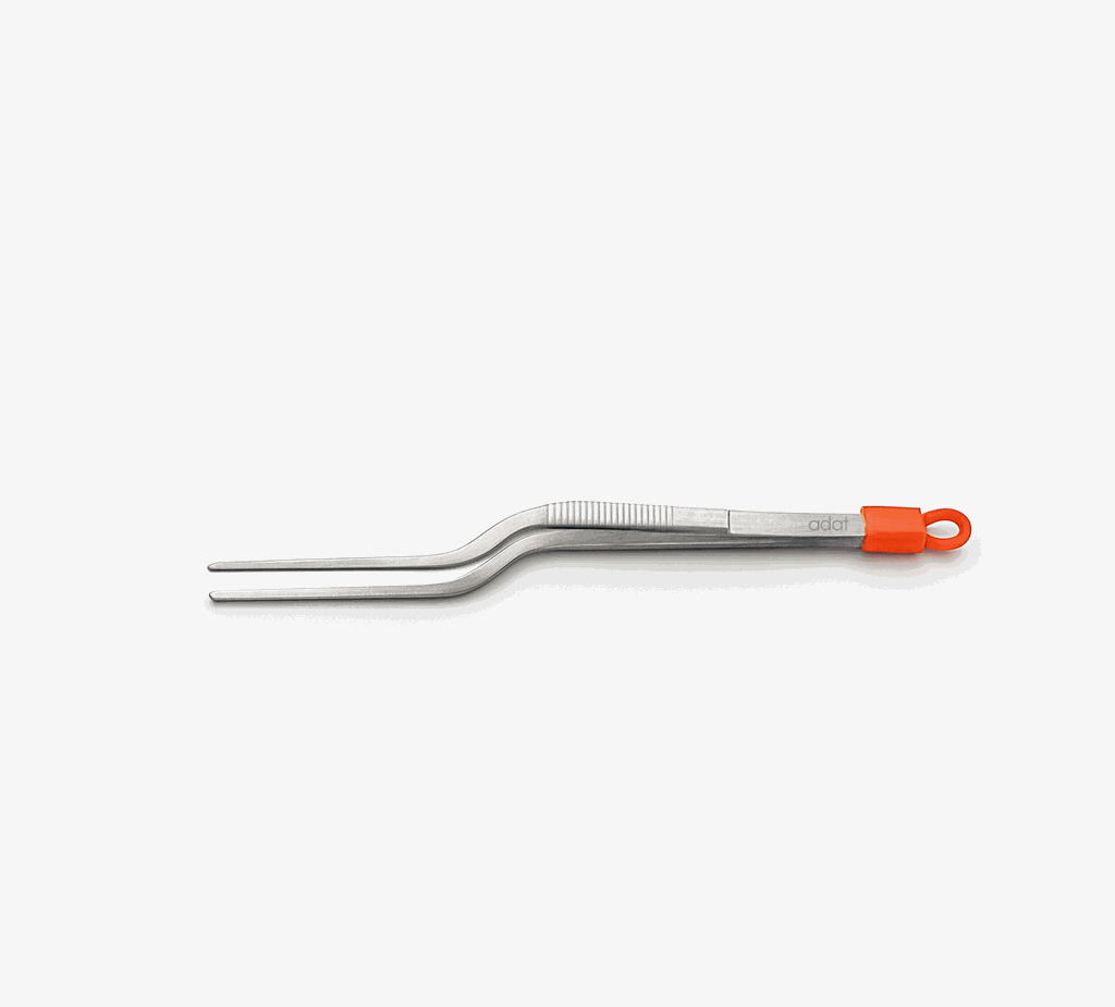 6.25" Food Tweezer, Pointed Tips, S/S