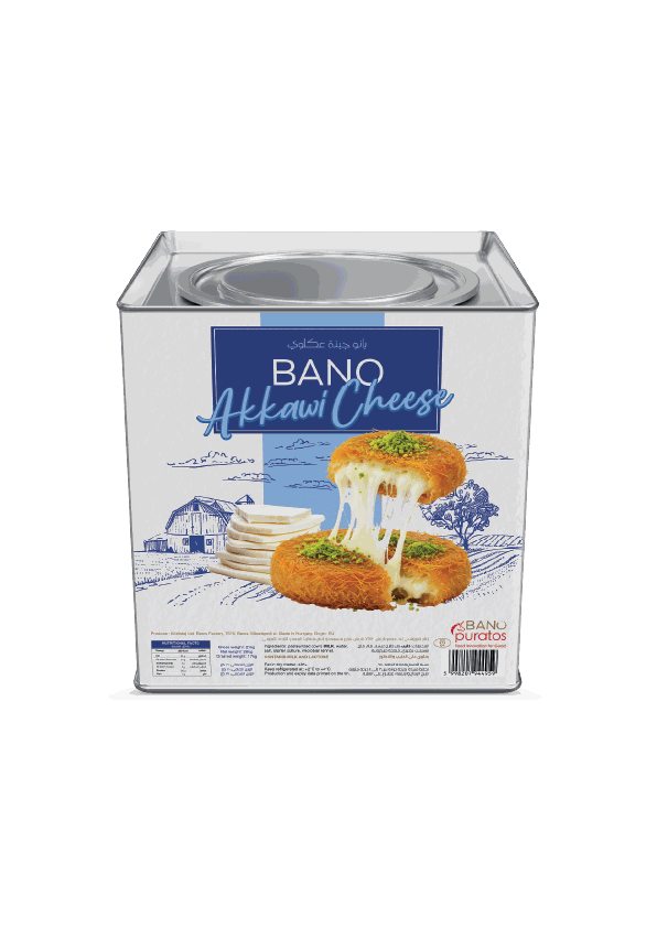 Bano Akkawi Cheese in Tins 17 KG