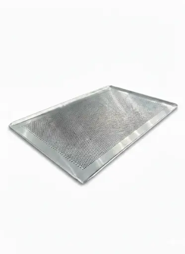 [T 005] Aluminium Perforated Sheet Pan 600*400*10Mm, 1.5Mm Al.Alloy, Natural