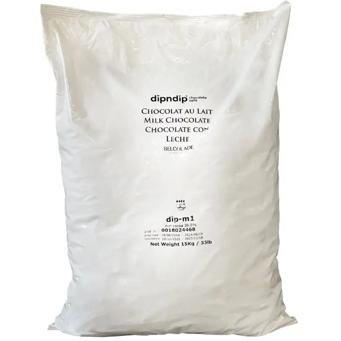"DIP-M1 DROPS 15KG BL BAG AP ARA Belcolade Milk Chocolate DIP-M1 DROPS 15kg"