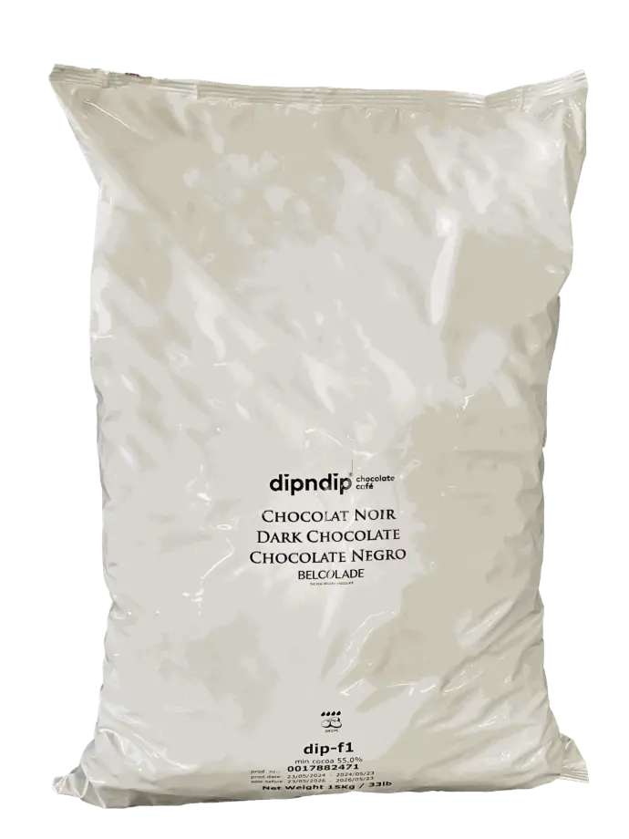 "DIP-F1 DROPS 15KG BL BAG AP ARA Belcolade Dark Chocolate DIP-F1 DROPS 15kg"