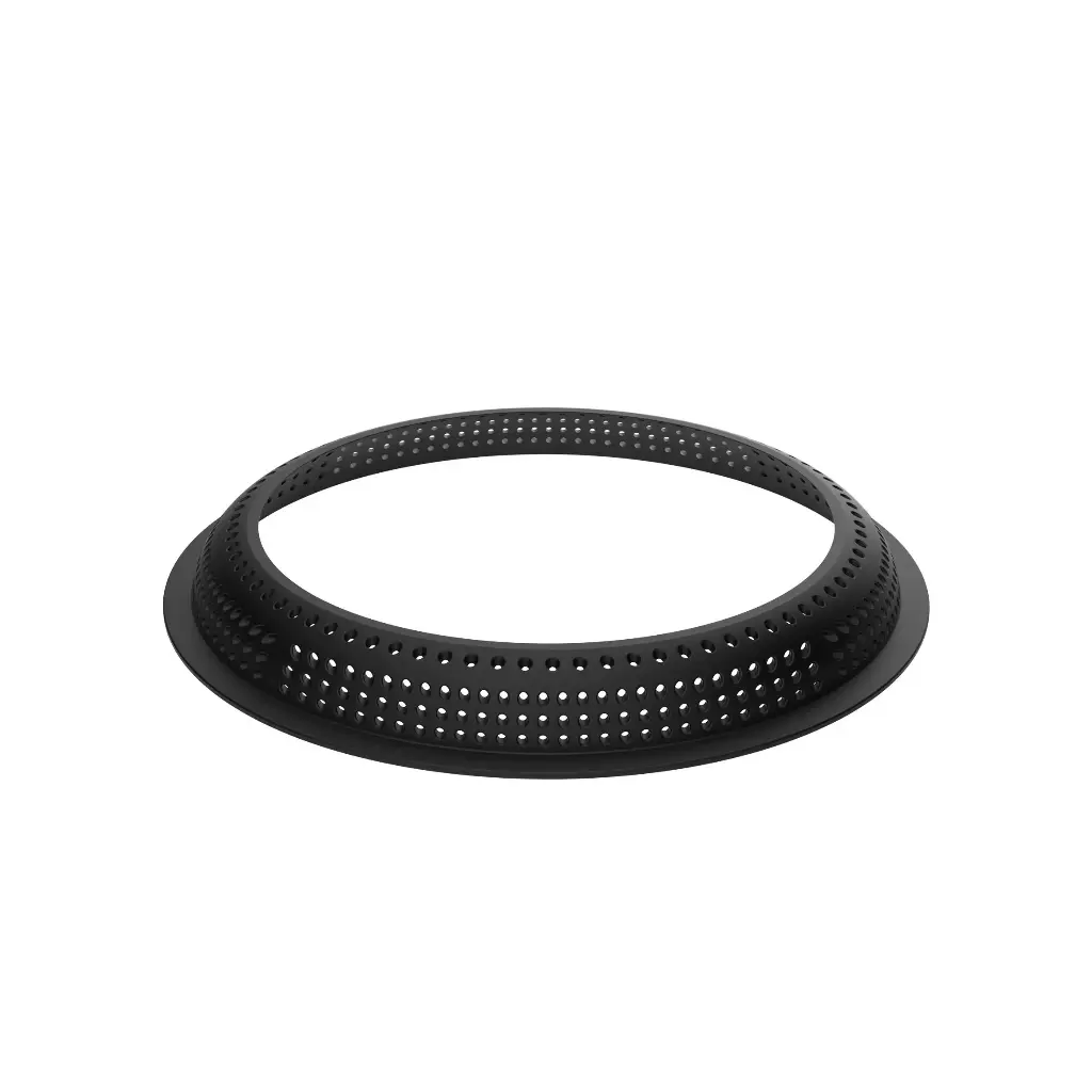 3D TARTE RING ROUND ø180 H 20 - MICROPERFORATED RING Black