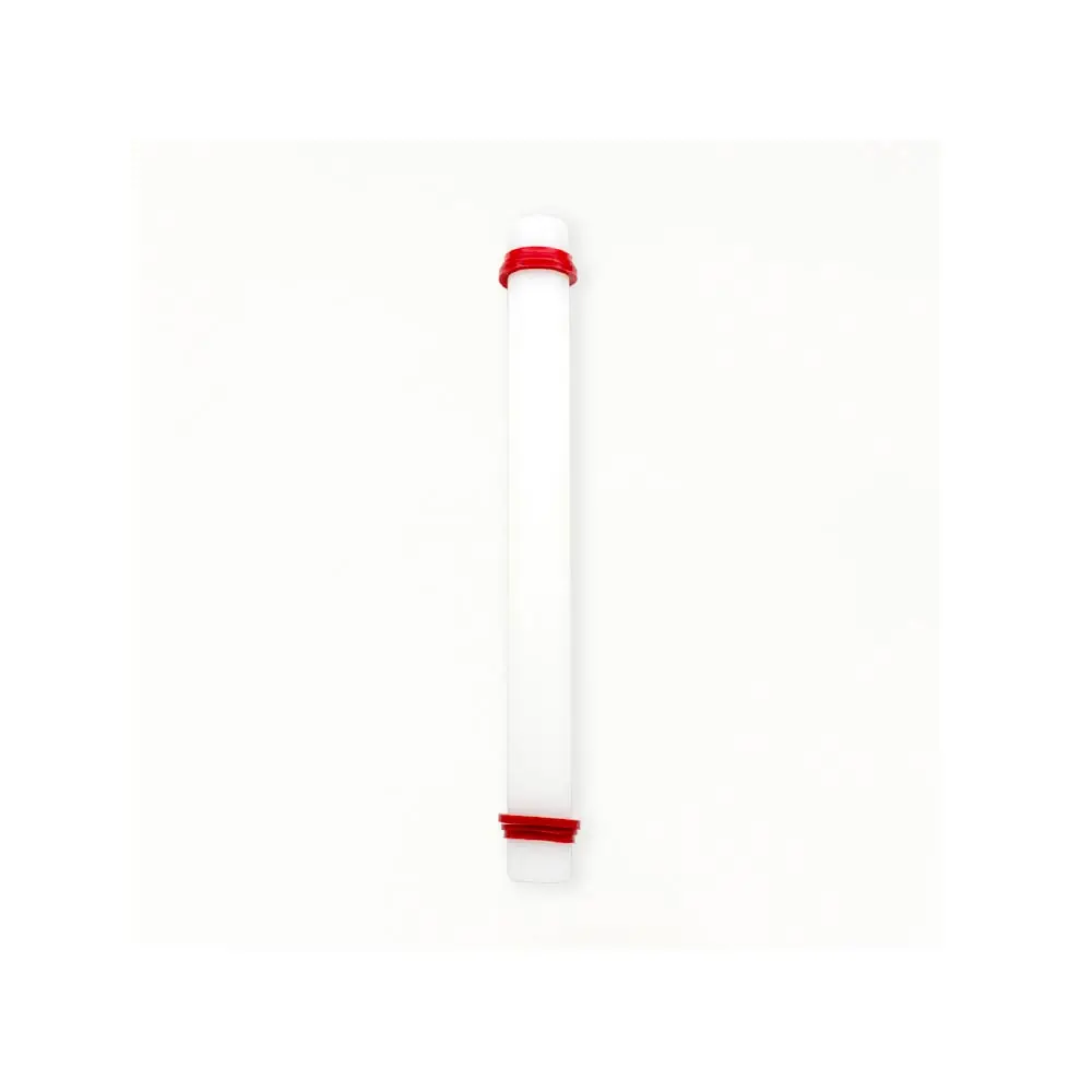 Rolling Pin With Rings-40cm White/No Logo