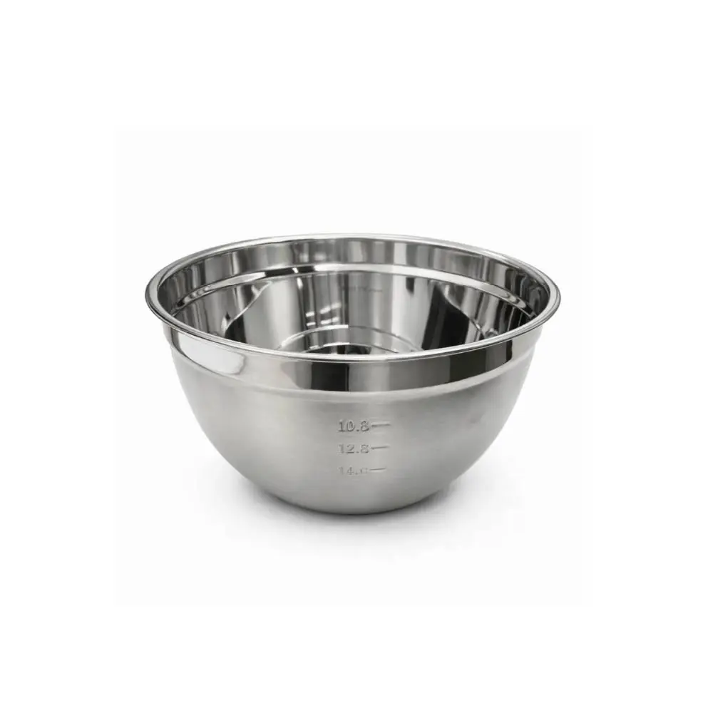 [001-28# OLD] Steel Bowl 28Cm, Plain Bottom