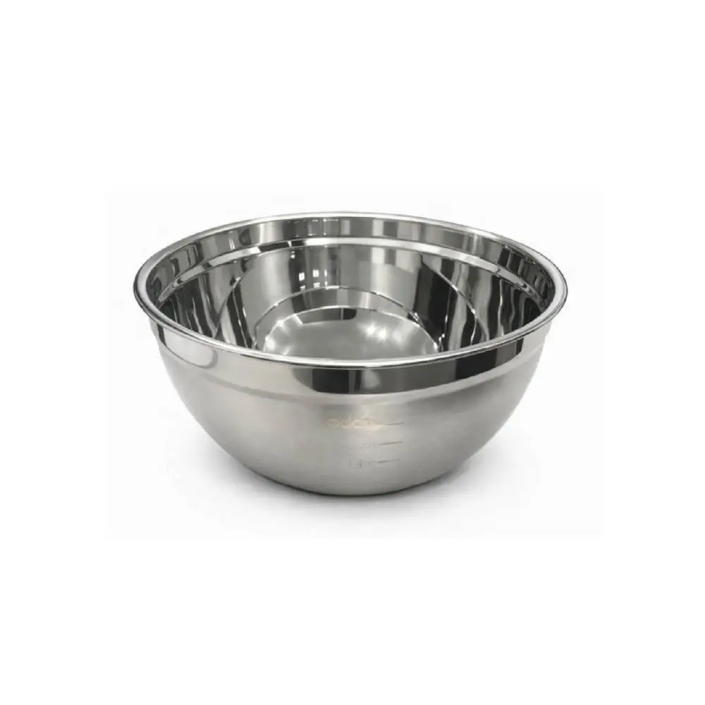 [002-30# OLD] Steel Bowl 30Cm, Rubber Bottom, Black