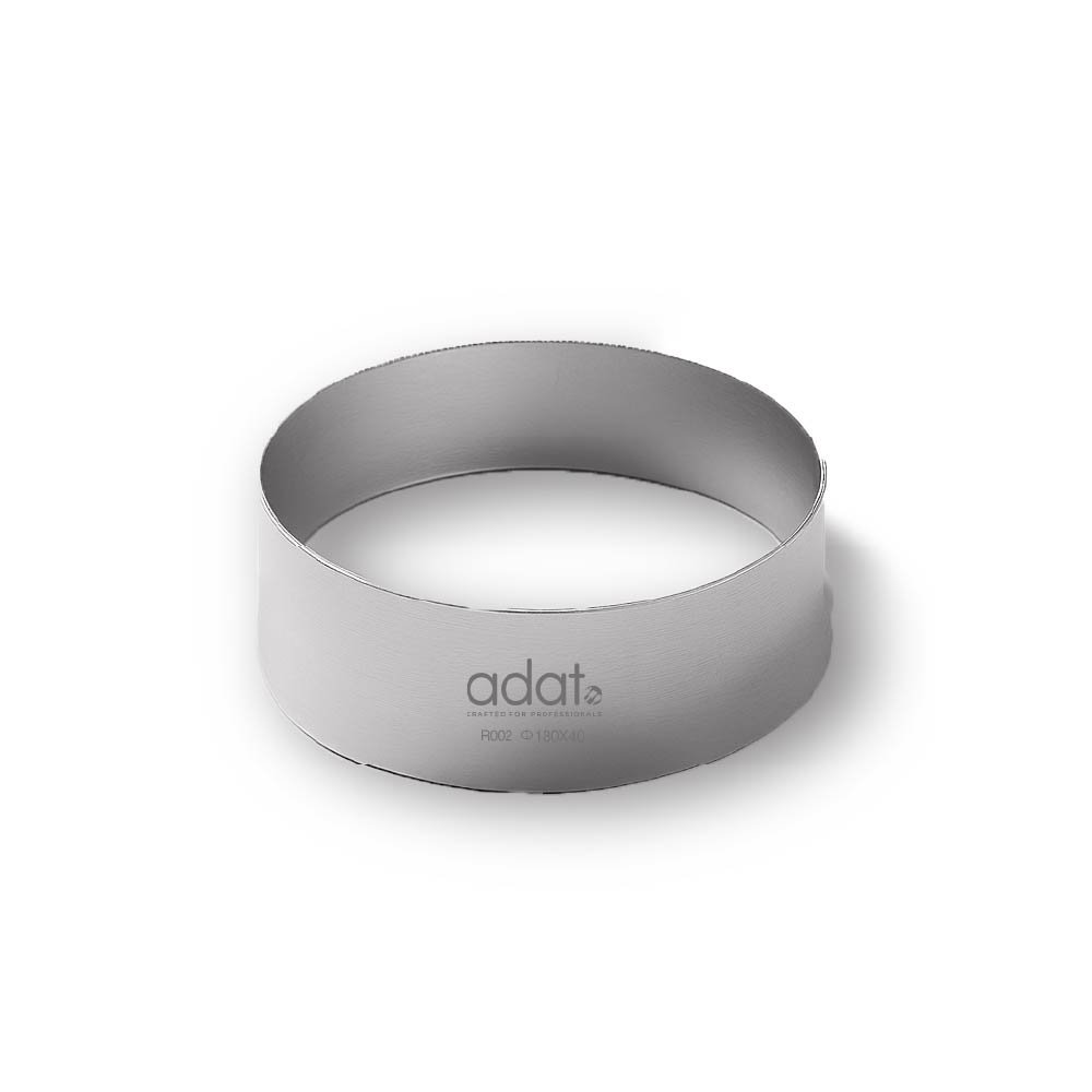 Round Cake Ring 180*40, 1.2Mm Sus304, Polished