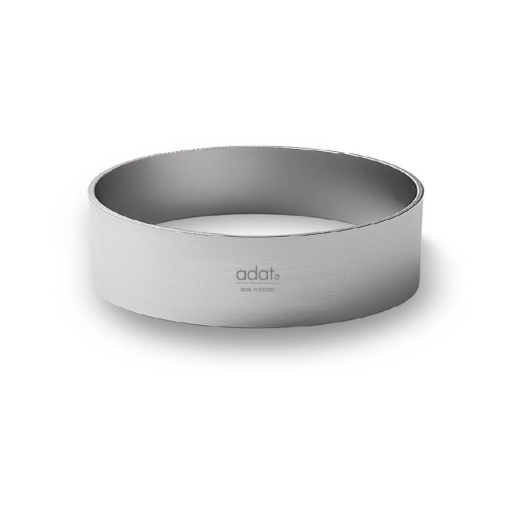 Round Cake Ring 300*80, 1.2Mm Sus304, Polished