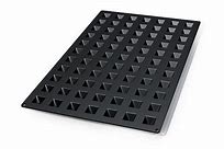 [40.446.20.0000] Sq046 - 60X40 N. 77 Black Mini Pyramid Silicone Mould Naked Mm 28X 28 Mm H 25 Mm