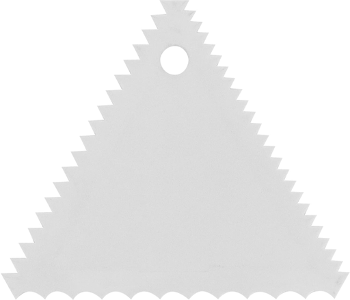 [227235] cream scraper ABS ivory with comb