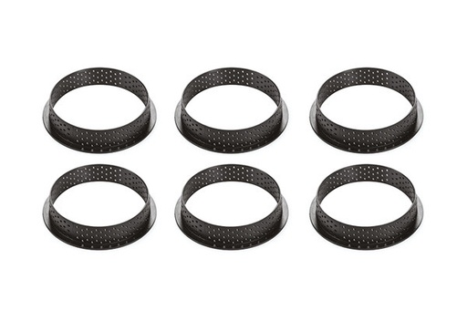 [25.243.87.0065] Kit Tarte Ring Round ?80 Mm - Set Silicone Mould ?67 Mm + 6 Rings
