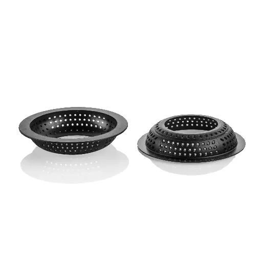 [52.413.20.0165] TARTE RING ROUND 3D ø80 H 20 MM - N.6 RINGS Black