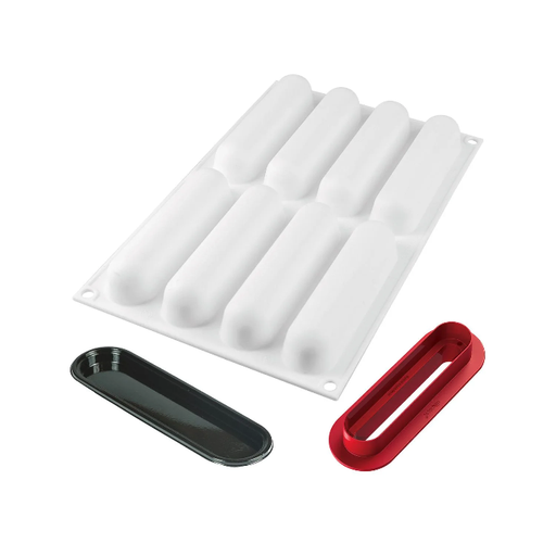 [36.248.87.0065] Fingers 75 - Silicone Mould 130X27 H 27 Mm + 10 Trays + Cutter