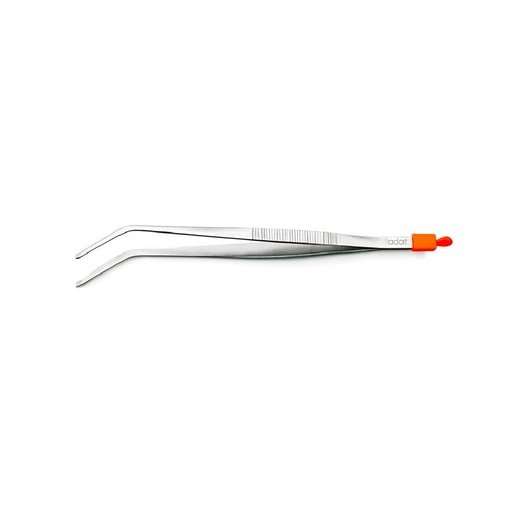 [SS-FC72-210FS-BP-AD] 8.25" Food Tweezer, Offset, S/S