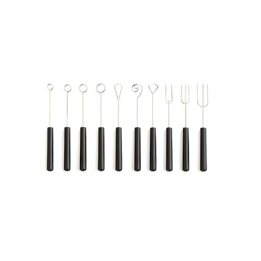 [06-1040] 10pcs Chocolate Fork Pack