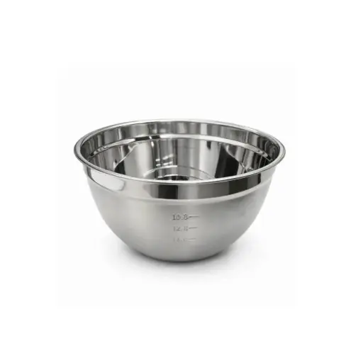 [001-28#] Steel Bowl 28Cm, Plain Bottom