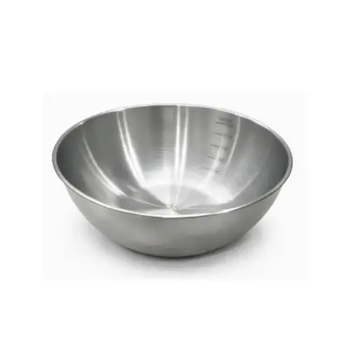 [004-28#] Steel Bowl 28Cm, Plain Bottom, Sus304
