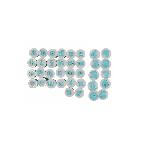 [ZN2707] Lowercase Alphabet & Number Cutters, 2.8*3.5/Pc, 36-Piece Set