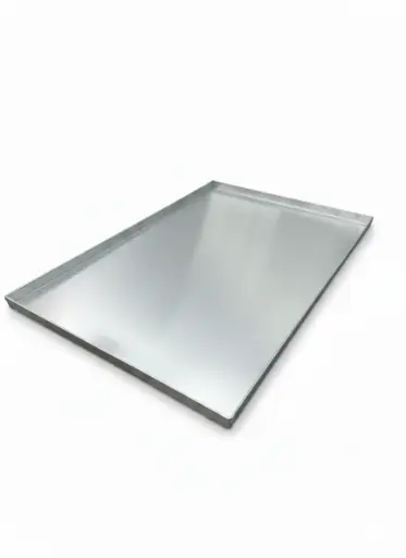 [T 001] Aluminium Sheet Pan (90 Straight Side) 600*400*20Mm, 1.5Mm Al.Alloy, Natural