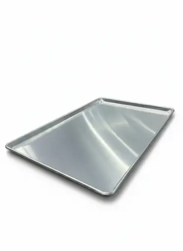 [T 009] Aluminium Sheet Pan (With Wire In Rim) 600*400*12Mm, 1.5Mm Al.Alloy, Natural