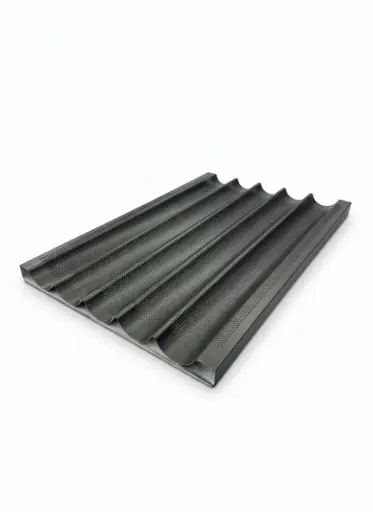 [T 014] 5-Channel Baguette Tray (Two Sides Open) 600*400*33Mm, 1.0Mm Al.Alloy, Teflon Ptfe