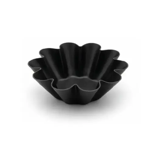 [Y 100] Flower Tart Mold 94*52*30Mm, 1.0Mm Al.Alloy, Teflon Ptfe Both Inside And Outside Y 100