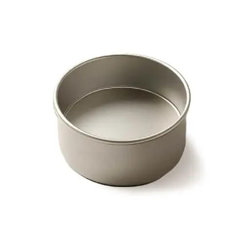 [M 003] Round Cake Mold 200*80, 1.2Mm Al.Alloy, Anodized (Silver)