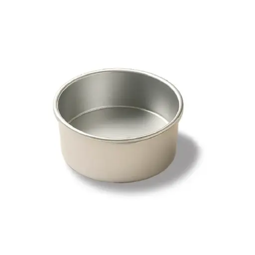 [M 017] Round Cake Mold 200*100, 1.2Mm Al.Alloy, Anodized (Silver)